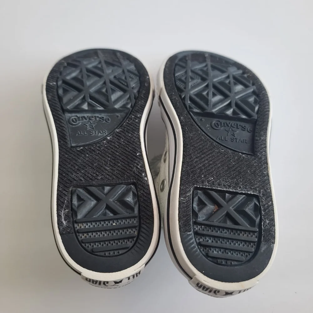Converse Double Tongue White Mint Girls sz 12 Sneakers